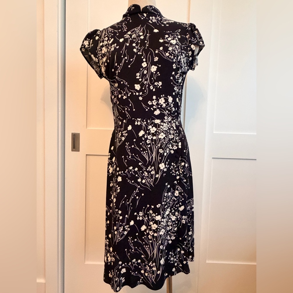 Reformation Mandarin Collar Black Dress -- Super Flattering! - Picture 4 of 14